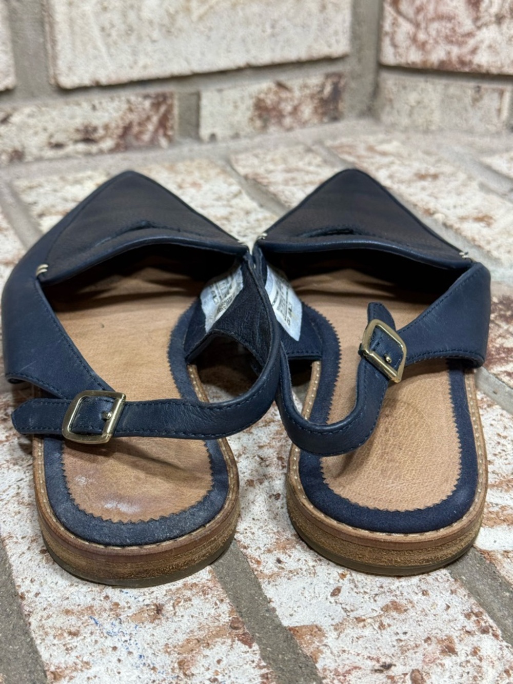 Sperry Women's Navy Pointed Slingback Flats with Cut Out Size 8.5 - Picture 5 of 12